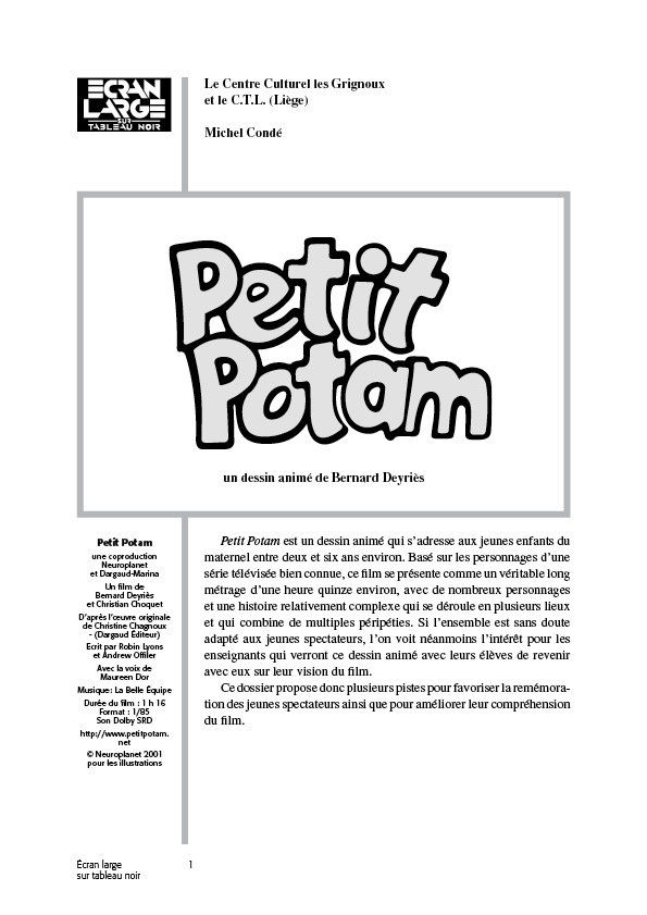affiche du dossier Petit Potam