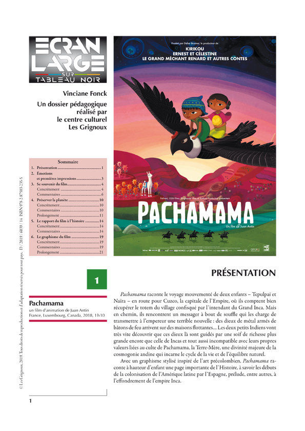 Les Grignoux - Dossiers pédagogiques - Pachamama