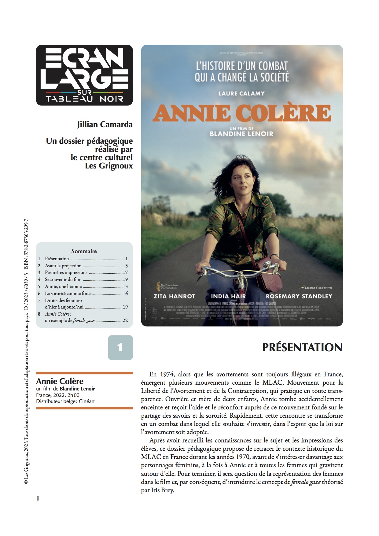 affiche du dossier Annie Colère