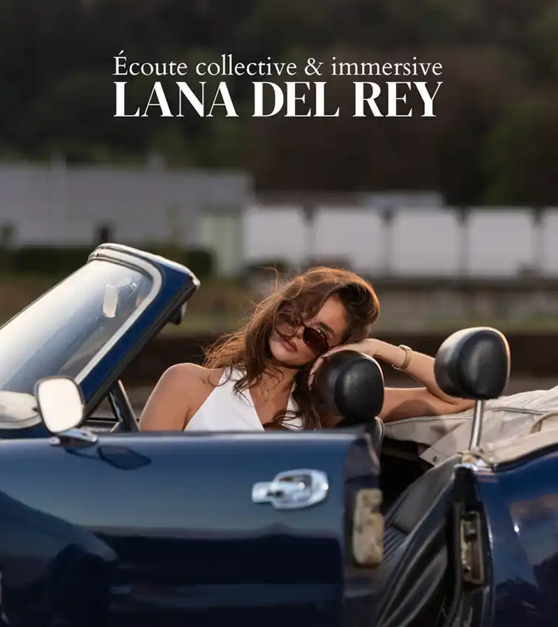 affiche du film Écoute collective & immersive Lana Del Rey