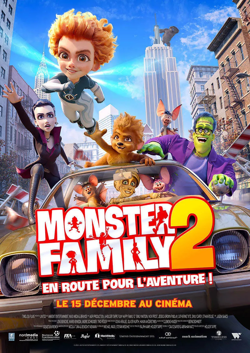 affiche du film Monster Family 2 : en route pour l'aventure !