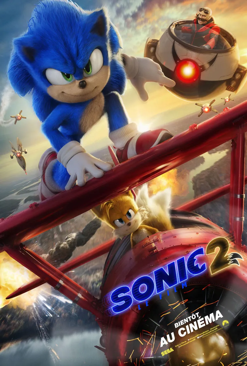 affiche du film Sonic 2, le film