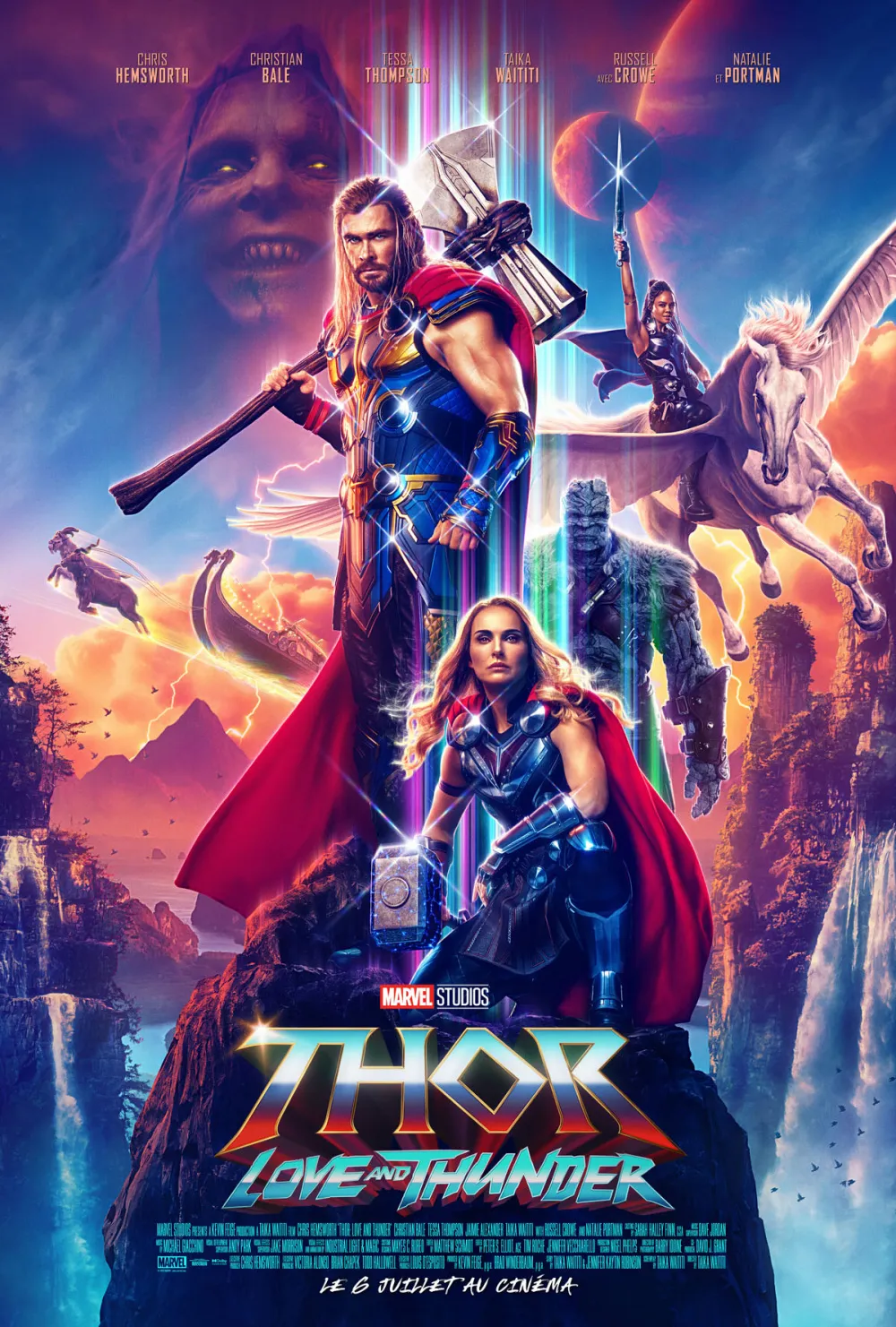 affiche du film Thor : Love and Thunder VO