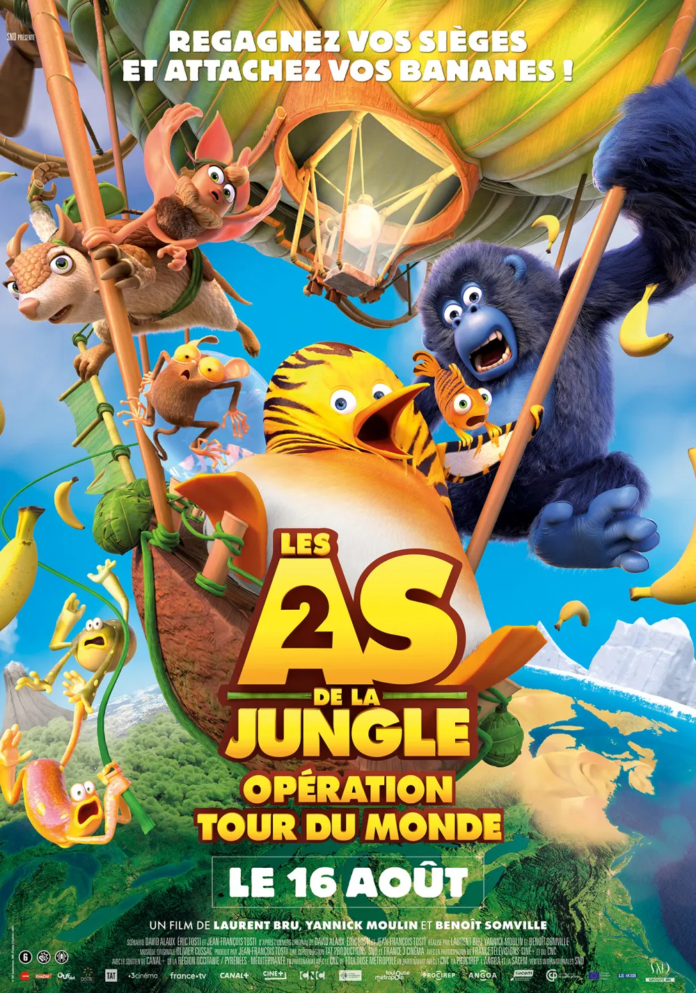 affiche du film Les As de la jungle 2 - opération tour du monde