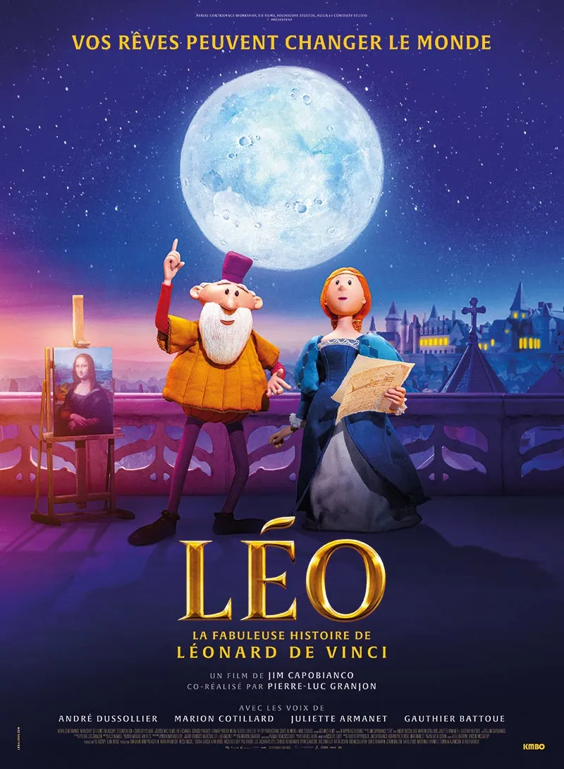 affiche du film Léo, la fabuleuse histoire de Léonard De Vinci