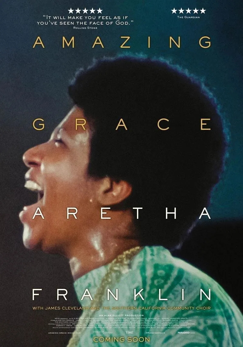 affiche du film Amazing grace – Aretha Franklin